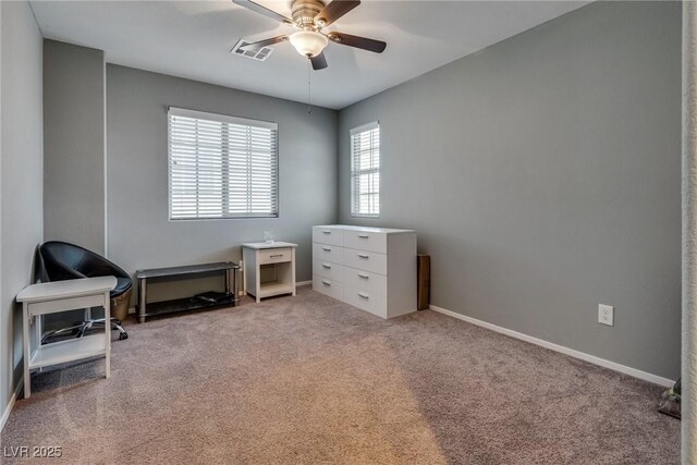 253 Kindly Way, Henderson, NV 89011 - miscellaneous room featuring a ceiling fan, carpet floors, and baseboards