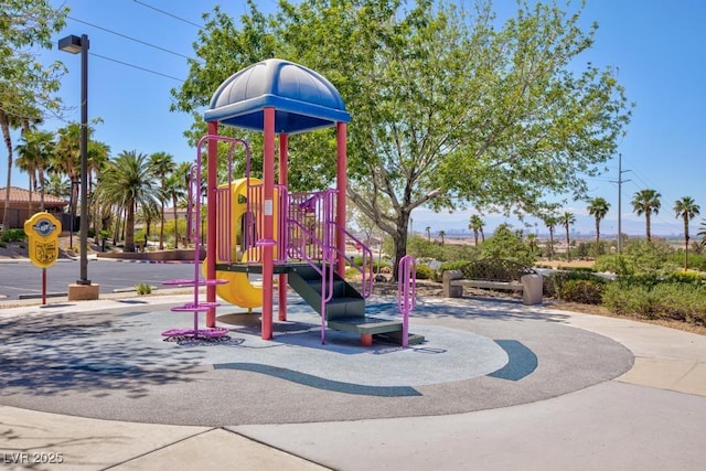 view of community jungle gym
