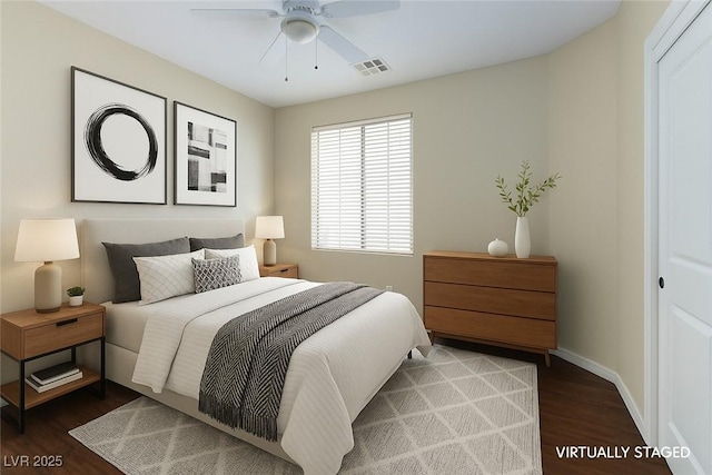 3440 Bella Viera Ct, Las Vegas, NV 89141 - bedroom featuring wood finished floors and baseboards