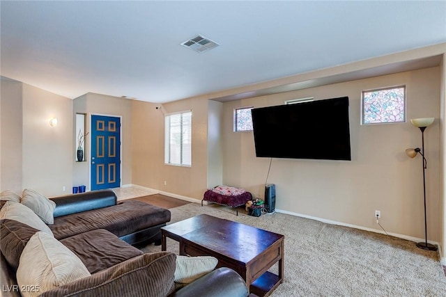 3440 Bella Viera Ct, Las Vegas, NV 89141 - carpeted living area with baseboards