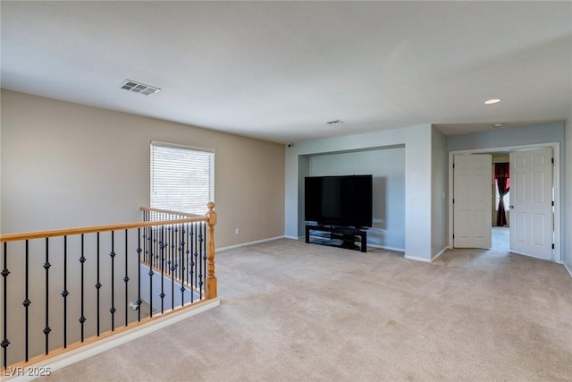 3440 Bella Viera Ct, Las Vegas, NV 89141 - unfurnished living room featuring carpet flooring, baseboards, and recessed lighting