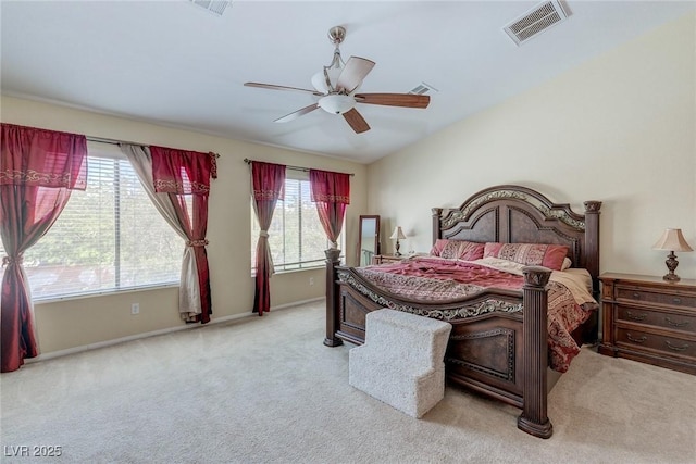 3440 Bella Viera Ct, Las Vegas, NV 89141 - bedroom featuring carpet floors, baseboards, and ceiling fan