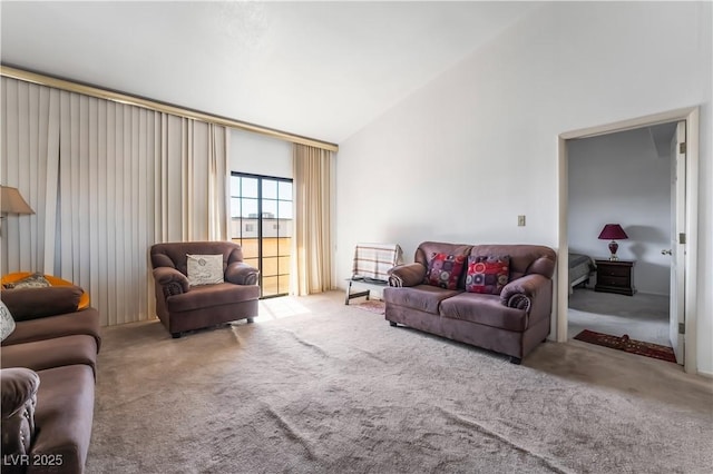 2851 S Valley View Blvd Unit 2148, Las Vegas, NV 89102 - living room with carpet and lofted ceiling
