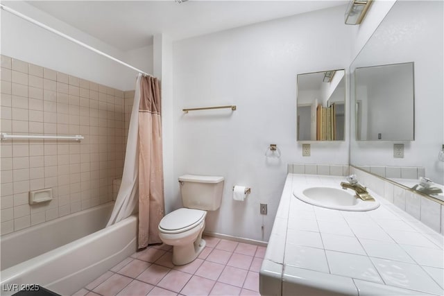 2851 S Valley View Blvd Unit 2148, Las Vegas, NV 89102 - full bathroom featuring tile patterned floors, toilet, shower / bath combo, and vanity