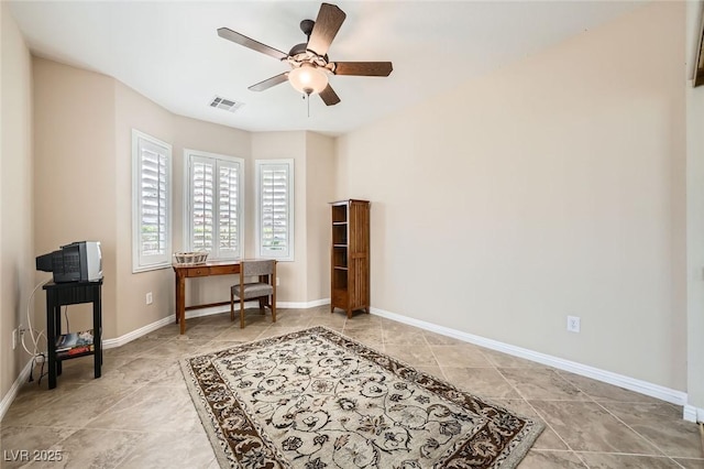 4552 Largo Cantata St, Las Vegas, NV 89135 - office space featuring ceiling fan and baseboards