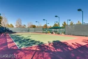 4552 Largo Cantata St, Las Vegas, NV 89135 - view of tennis court featuring fence