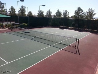 4552 Largo Cantata St, Las Vegas, NV 89135 - view of tennis court featuring community basketball court and fence