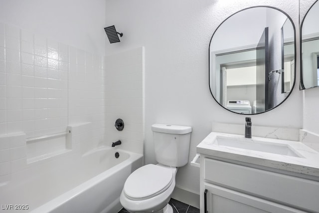 7849 Montour Falls St, Las Vegas, NV 89149 - full bath with toilet, vanity, washtub / shower combination, and baseboards