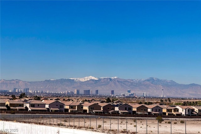 view of mountain background