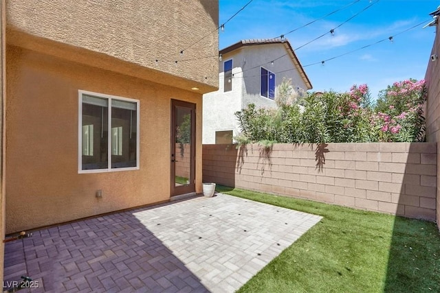 view of patio / terrace featuring a fenced backyard