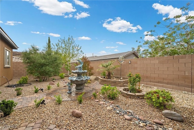 view of fenced backyard