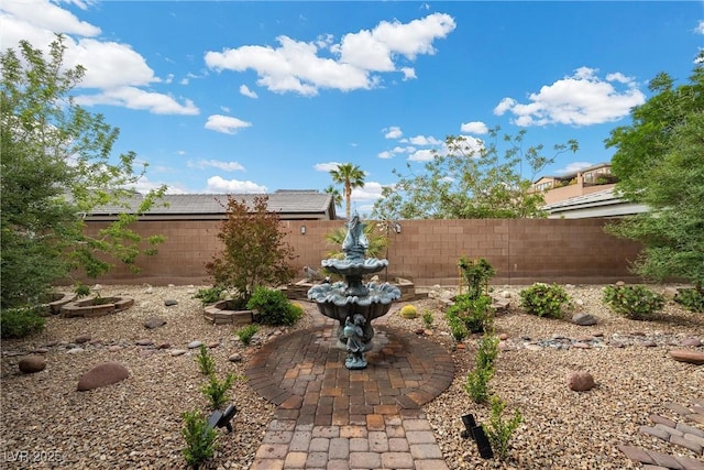 view of fenced backyard