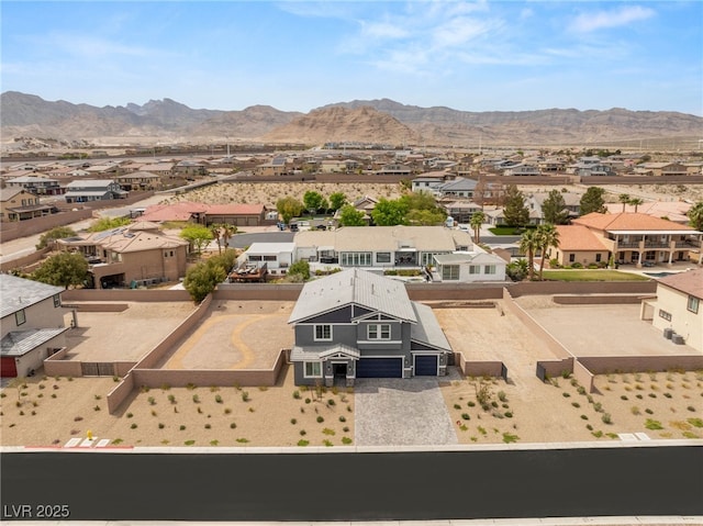 5449 Hickory Tree St, Las Vegas, NV 89149 - aerial perspective of suburban area featuring mountains