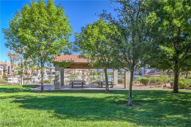 view of home's community with a gazebo