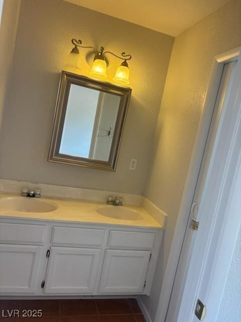 4285 El Como Way, Las Vegas, NV 89121 - bathroom featuring double vanity and tile patterned flooring