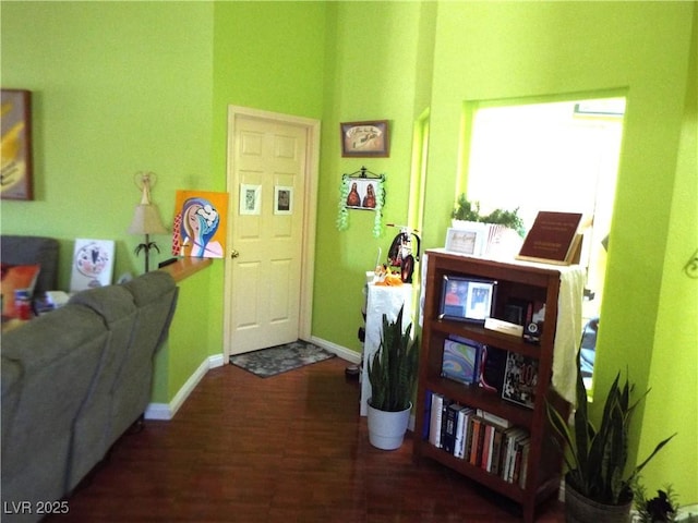 3954 Saddlewood Ct, Las Vegas, NV 89121 - hallway with wood finished floors and baseboards