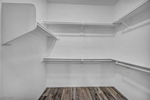 2124 Rising Mist St, Las Vegas, NV 89134 - walk in closet with dark wood finished floors