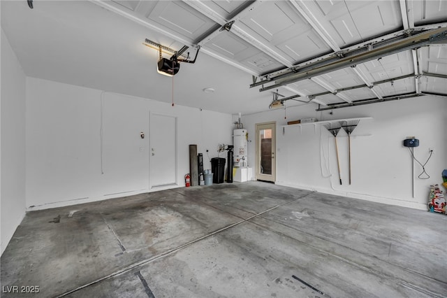 2124 Rising Mist St, Las Vegas, NV 89134 - garage with a garage door opener and water heater