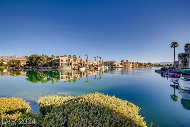 water view with mountains