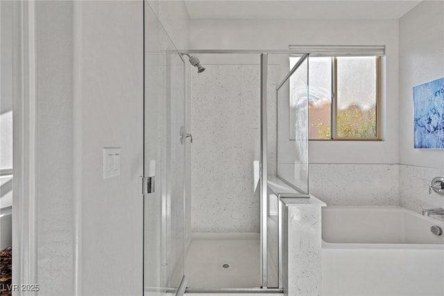 436 Trevinca St, Las Vegas, NV 89138 - bathroom with a stall shower and a garden tub