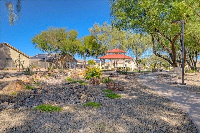 3712 Rocklin Peak Ave, North Las Vegas, NV 89081 - view of property's community featuring a gazebo