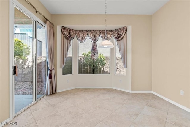 2868 Foxtail Creek Ave, Henderson, NV 89052 - unfurnished dining area featuring tile patterned floors and baseboards