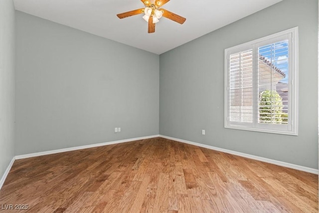 2868 Foxtail Creek Ave, Henderson, NV 89052 - spare room featuring baseboards, a ceiling fan, and plenty of natural light