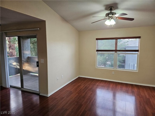 555 E Silverado Ranch Blvd Unit 2052, Las Vegas, NV 89183 - unfurnished room featuring a ceiling fan, wood finished floors, and baseboards