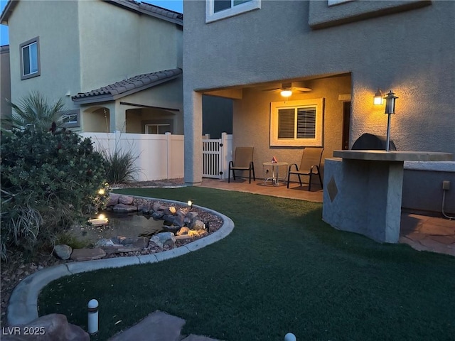 1324 Spice Ridge Ct, Henderson, NV 89012 - view of yard featuring fence and a patio area