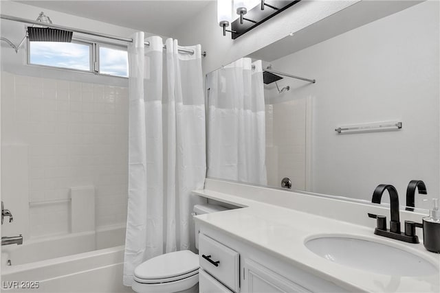 3194 Lapis Beach Dr, Las Vegas, NV 89117 - full bath with shower / bathtub combination with curtain, vanity, and toilet