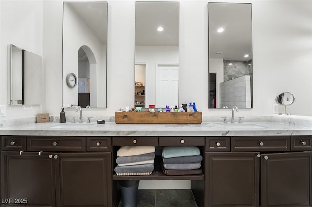 5684 Benevento Ct, Las Vegas, NV 89141 - bathroom featuring double vanity