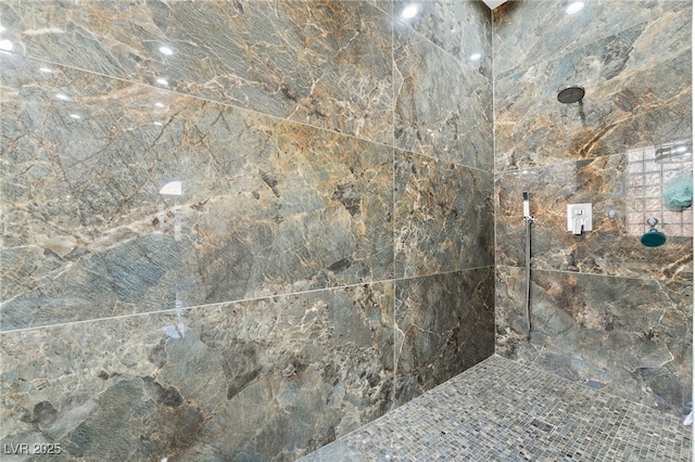5684 Benevento Ct, Las Vegas, NV 89141 - bathroom view of tiled shower