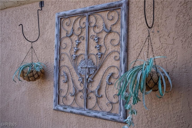 exterior view of stucco siding