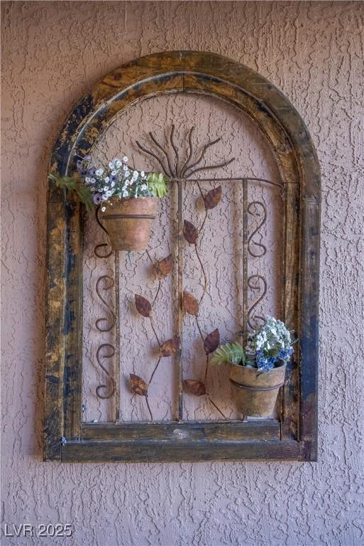 detailed view of stucco siding