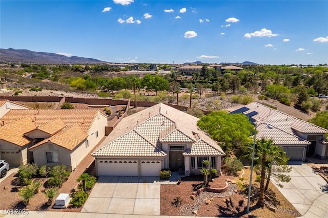 2587 Grizzly Park Ct, Henderson, NV 89052 - view from above of property featuring a mountainous background