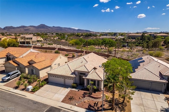 2587 Grizzly Park Ct, Henderson, NV 89052 - aerial perspective of suburban area featuring a mountainous background