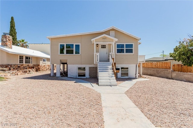 663 D Ave, Boulder City, NV 89005 - view of front of house with fence