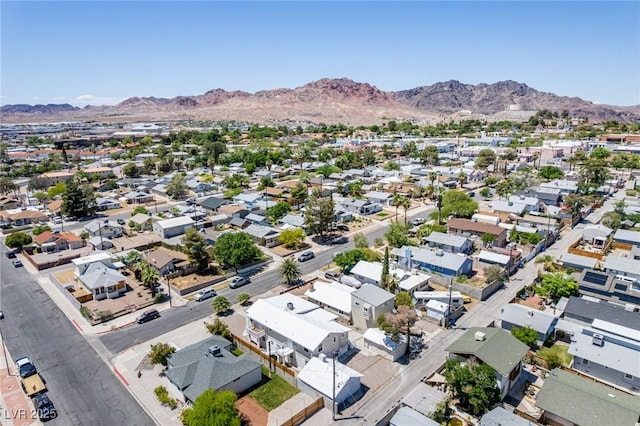 663 D Ave, Boulder City, NV 89005 - aerial view of residential area featuring a mountain backdrop