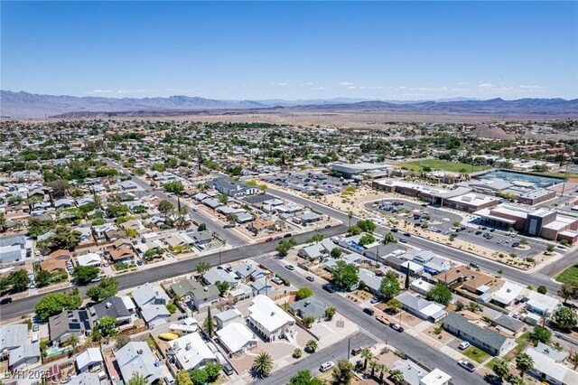 663 D Ave, Boulder City, NV 89005 - aerial overview of property's location featuring a mountainous background and nearby suburban area