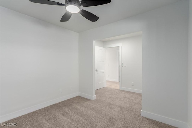 663 D Ave, Boulder City, NV 89005 - empty room with light colored carpet, baseboards, and ceiling fan