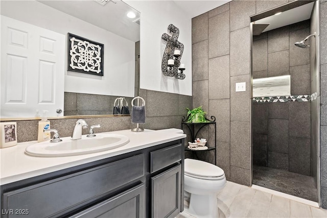 3661 Margarita Way, Las Vegas, NV 89103 - full bath featuring a walk in shower, toilet, and vanity