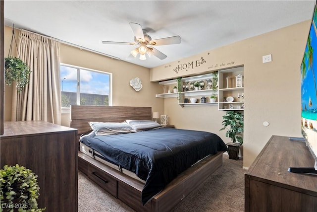 3661 Margarita Way, Las Vegas, NV 89103 - bedroom featuring carpet and a ceiling fan