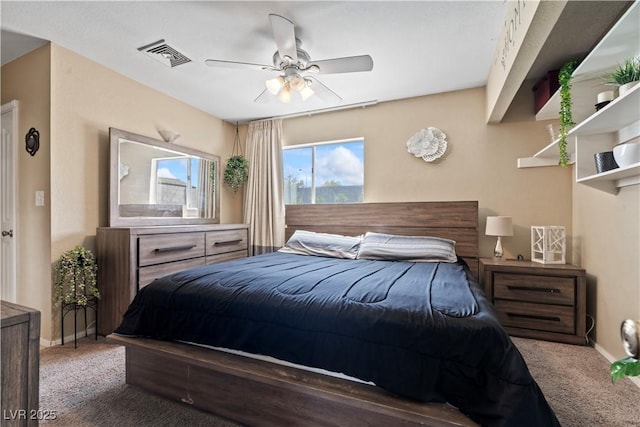 3661 Margarita Way, Las Vegas, NV 89103 - bedroom featuring carpet floors, ceiling fan, and baseboards