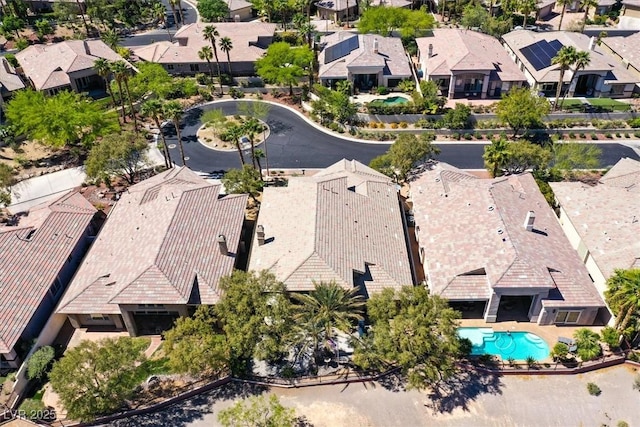 512 Pima Canyon Ct, Las Vegas, NV 89144 - aerial perspective of suburban area with a pool