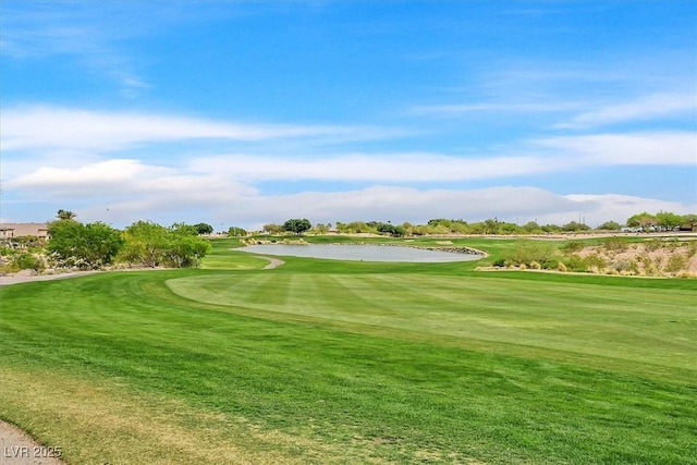 512 Pima Canyon Ct, Las Vegas, NV 89144 - view of property's community featuring golf course view, a lawn, and a water view