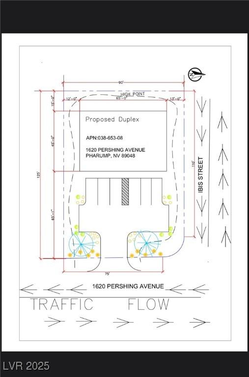 1620 Pershing Ave, Pahrump, NV 89048 - survey map / technical document
