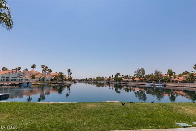 water view with nearby suburban area