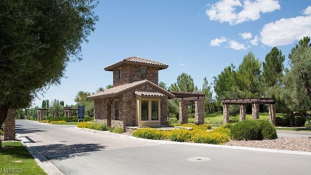 4410 E Brusca Way, Pahrump, NV 89061 - view of property's community featuring a pergola