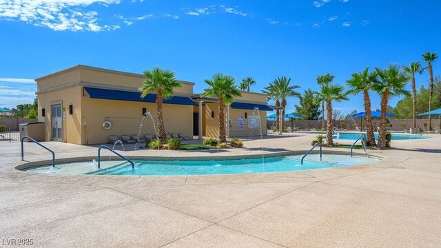 4410 E Brusca Way, Pahrump, NV 89061 - community pool with fence and a patio