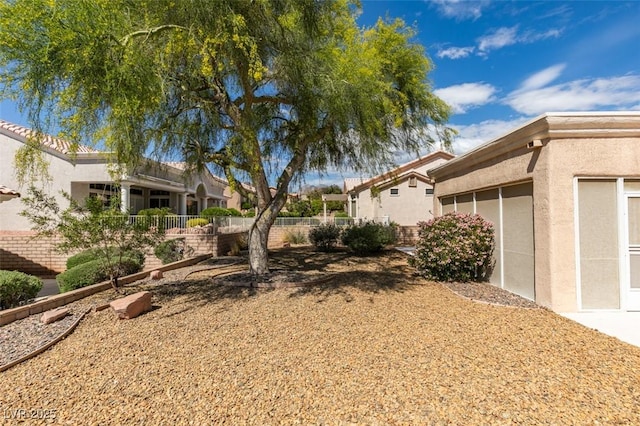 10009 Netherton Dr, Las Vegas, NV 89134 - view of yard featuring fence